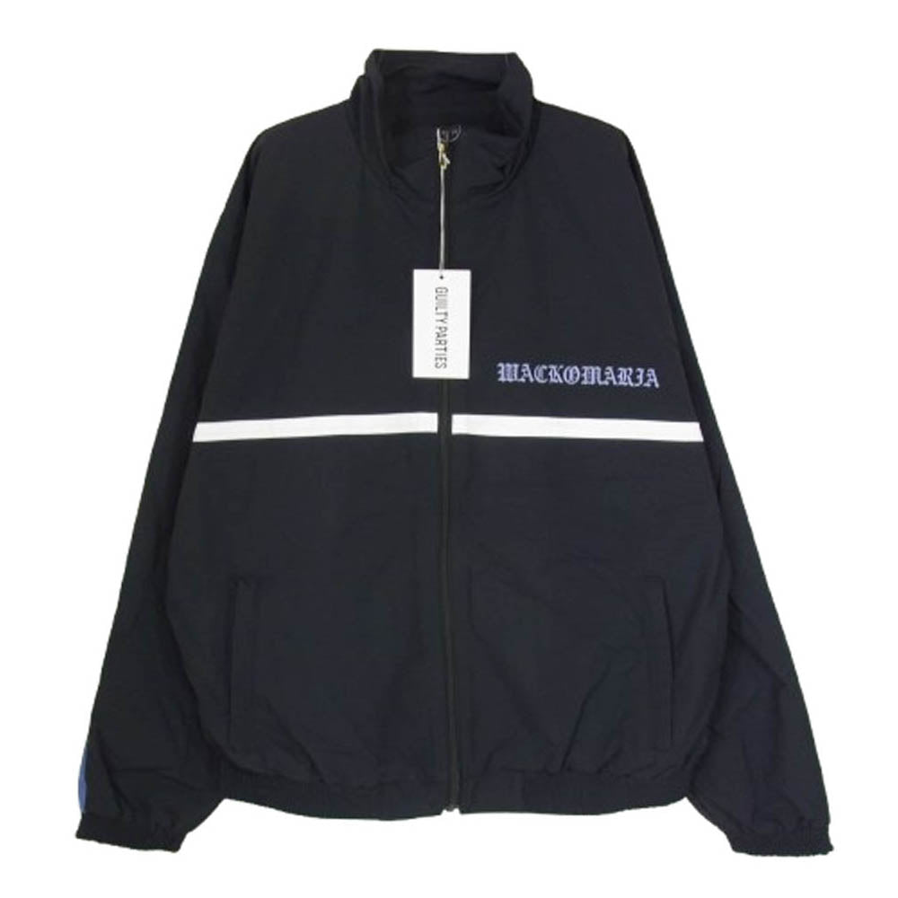 WACKO MARIA ワコマリア 24AW 24FW-WMO-TJ01 NYLON TRACK JACKET ナイロン トラック ジャケット ブラック系 M【極上美品】【中古】