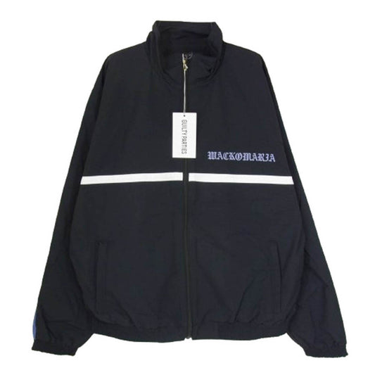 WACKO MARIA ワコマリア 24AW 24FW-WMO-TJ01 NYLON TRACK JACKET ナイロン トラック ジャケット ブラック系 M【極上美品】【中古】