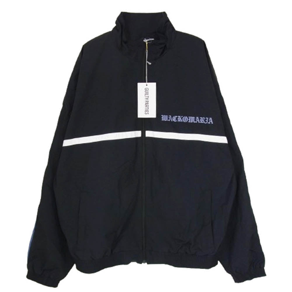 WACKO MARIA ワコマリア 24AW 24FW-WMO-TJ01 NYLON TRACK JACKET ナイロン トラック ジャケット ブラック系 L【極上美品】【中古】