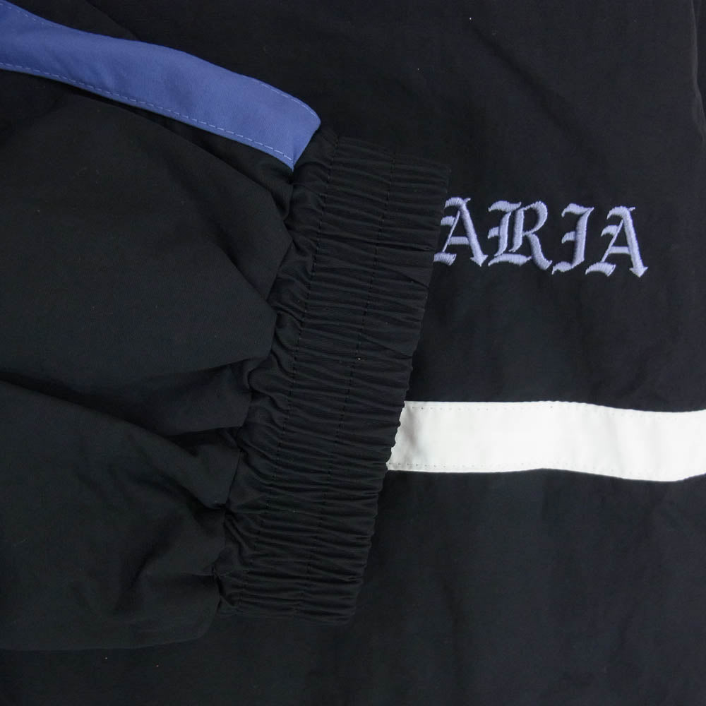 WACKO MARIA ワコマリア 24AW 24FW-WMO-TJ01 NYLON TRACK JACKET ナイロン トラック ジャケット ブラック系 L【極上美品】【中古】