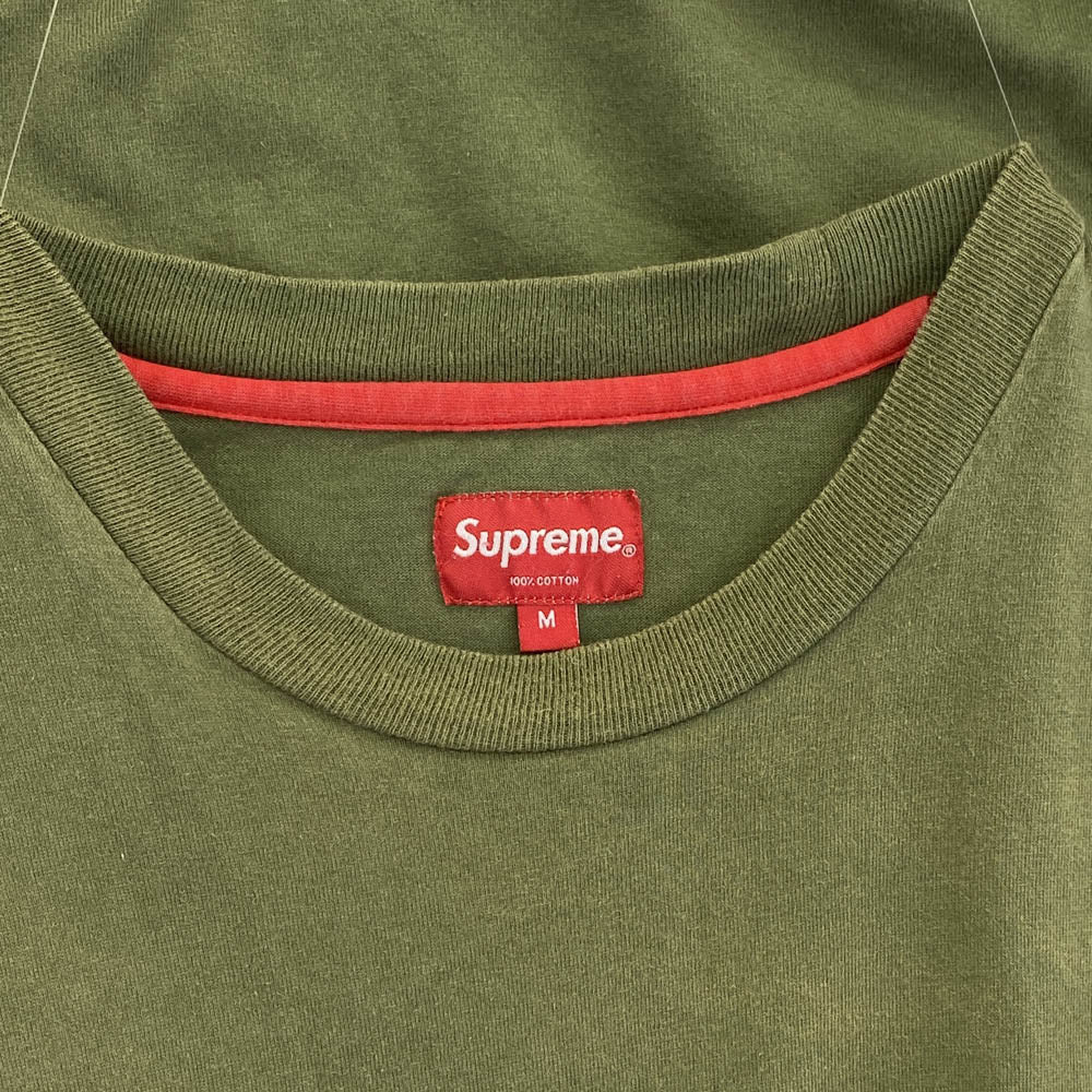 Supreme シュプリーム Small Box Tee スモール ボックスロゴ 半袖 Tシャツ カーキ系 M【中古】