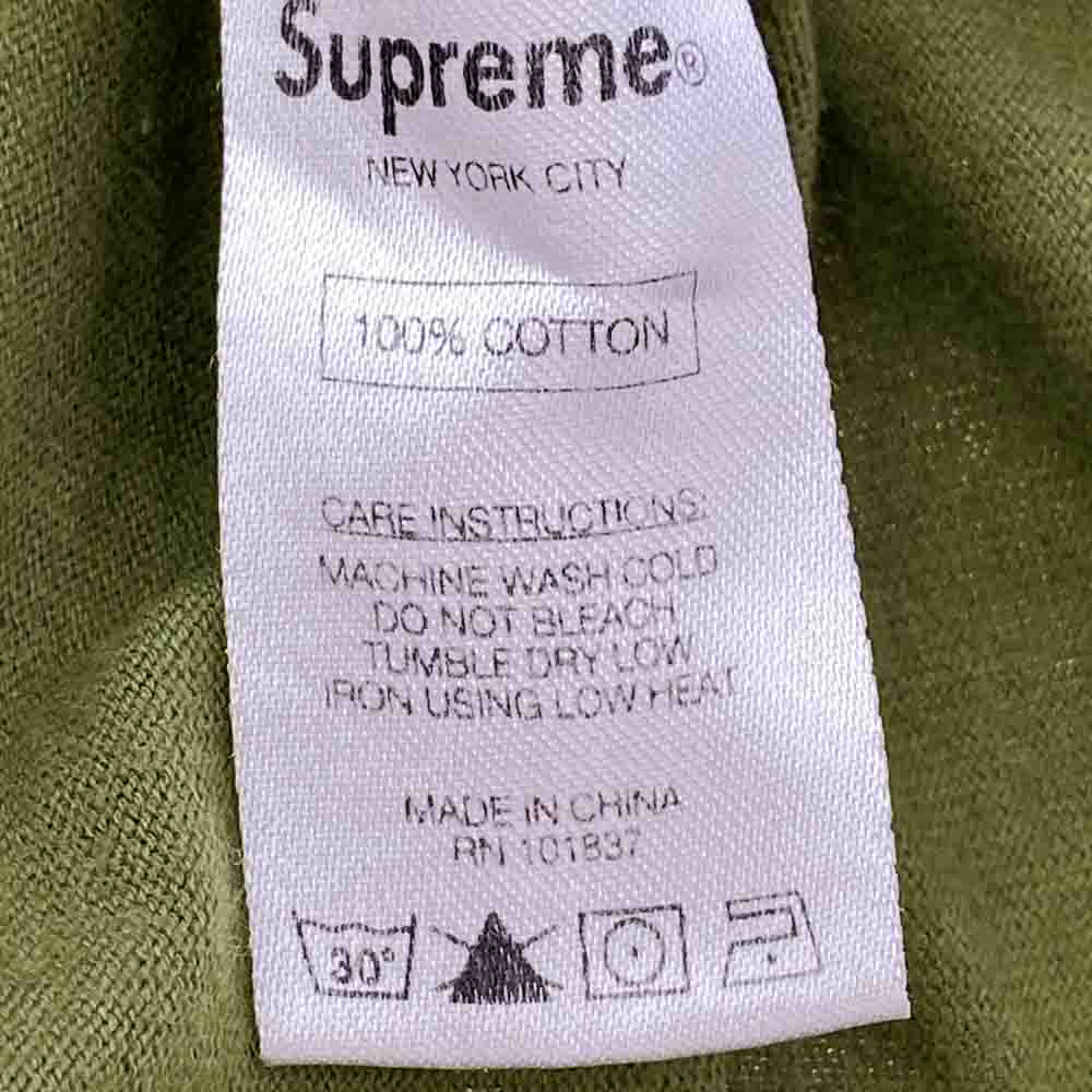 Supreme シュプリーム Small Box Tee スモール ボックスロゴ 半袖 Tシャツ カーキ系 M【中古】