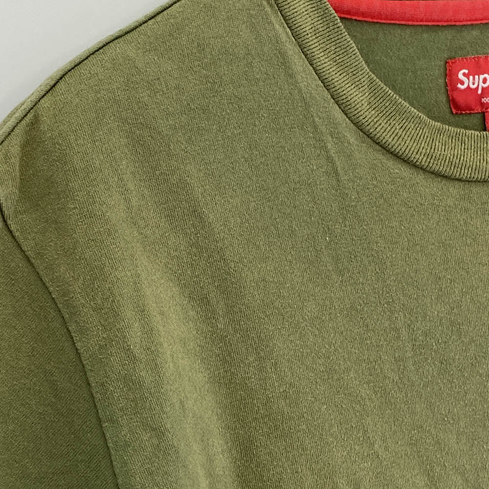 Supreme シュプリーム Small Box Tee スモール ボックスロゴ 半袖 Tシャツ カーキ系 M【中古】