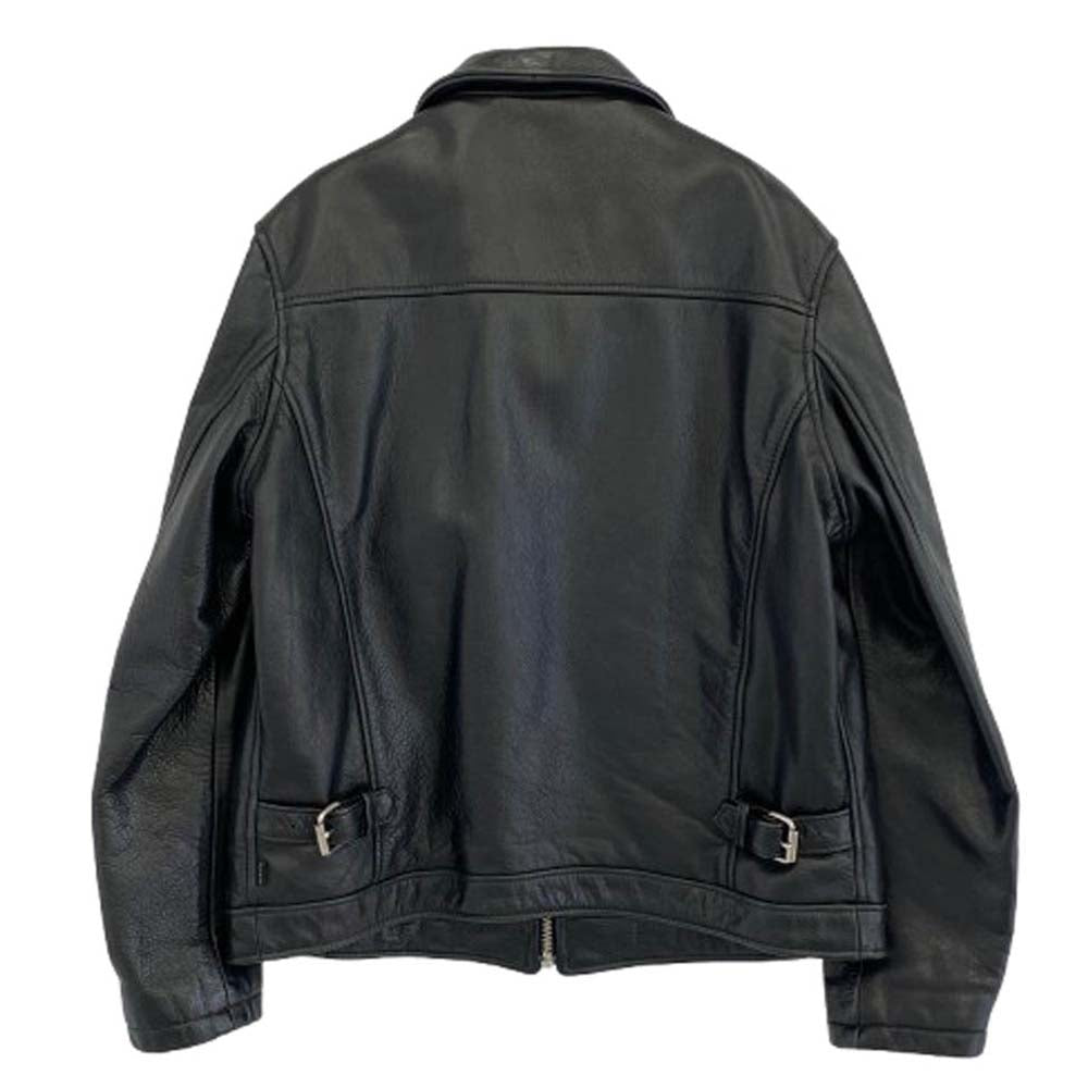 Supreme シュプリーム 17SS J20S7 USA製  Schott ショット leather work jacket レザージャケット ブルゾン シングル ライダース ジャケット ブラック系 M【中古】