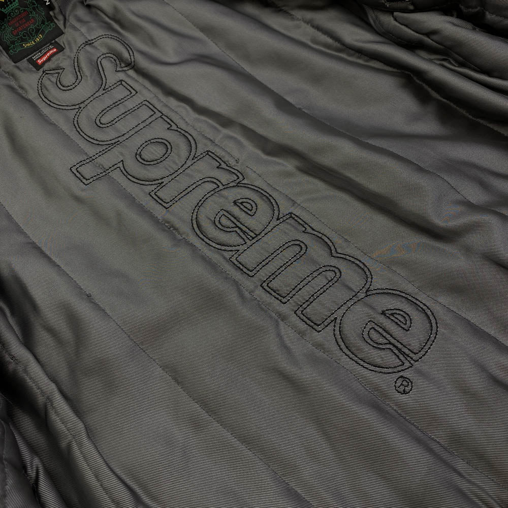 Supreme シュプリーム 17SS J20S7 USA製  Schott ショット leather work jacket レザージャケット ブルゾン シングル ライダース ジャケット ブラック系 M【中古】