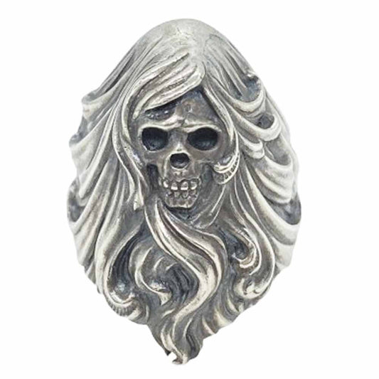 ラットレース Venus Skull Ring L ヴィーナス スカル リング シルバー系 15号【中古】