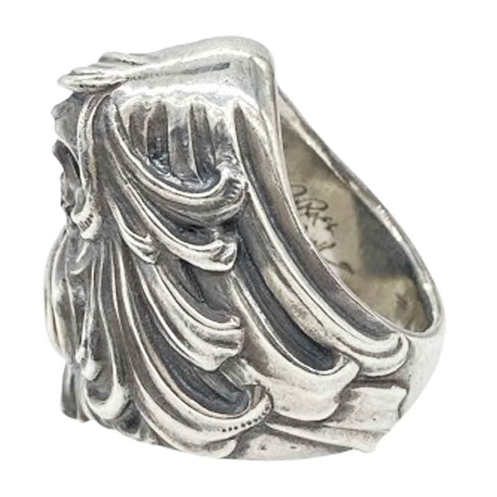 ラットレース Venus Skull Ring L ヴィーナス スカル リング シルバー系 15号【中古】