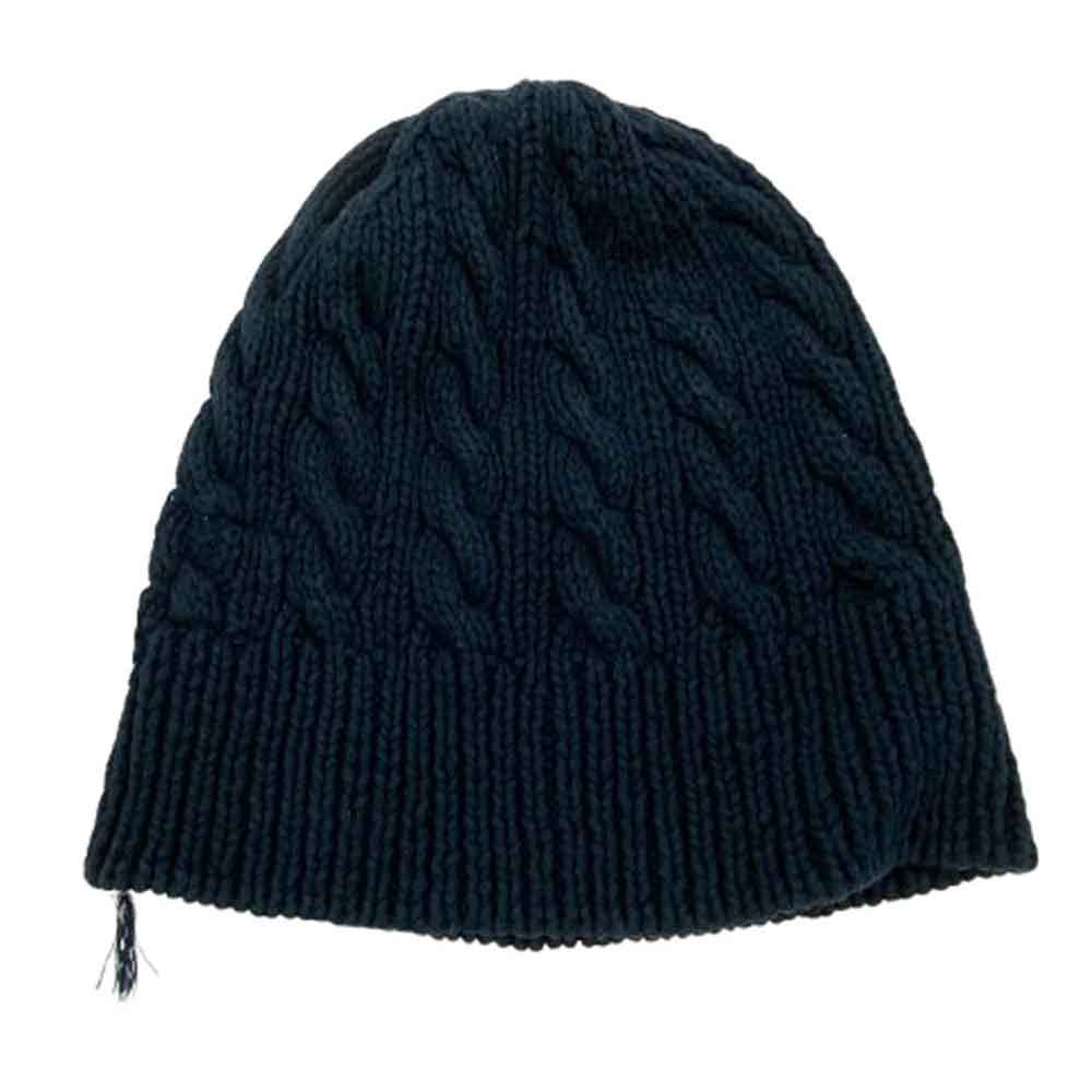 VISVIM ビズビム 19AW 0119103003035 CABLE KNIT CAP COTTON LINEN コットン リネン ケーブル ニット キャップ ネイビー系【中古】