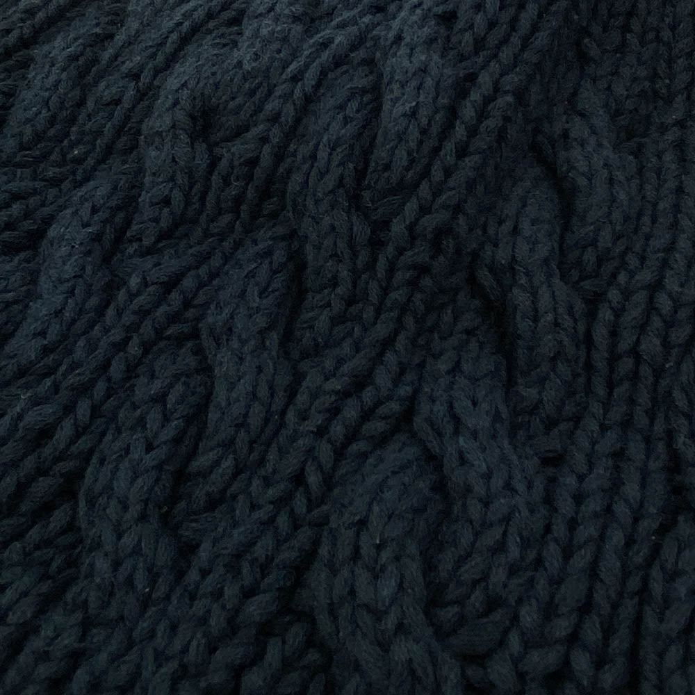 VISVIM ビズビム 19AW 0119103003035 CABLE KNIT CAP COTTON LINEN コットン リネン ケーブル ニット キャップ ネイビー系【中古】