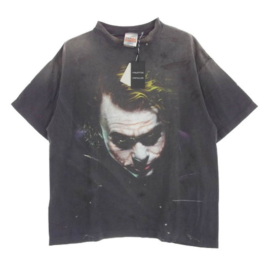SAINT MICHAEL セントマイケル SM-HR8-0000-C53 The Dark Knight JOKER BTM_SS TEE ダークナイト ジョーカー 半袖 Tシャツ Lサイズ ブラウン系 L【新古品】【未使用】【中古】