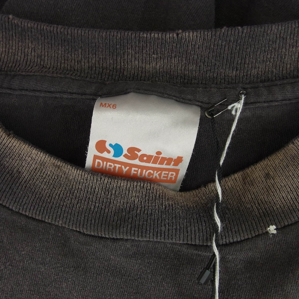 SAINT MICHAEL セントマイケル SM-HR8-0000-C53 The Dark Knight JOKER BTM_SS TEE ダークナイト ジョーカー 半袖 Tシャツ Lサイズ ブラウン系 L【新古品】【未使用】【中古】