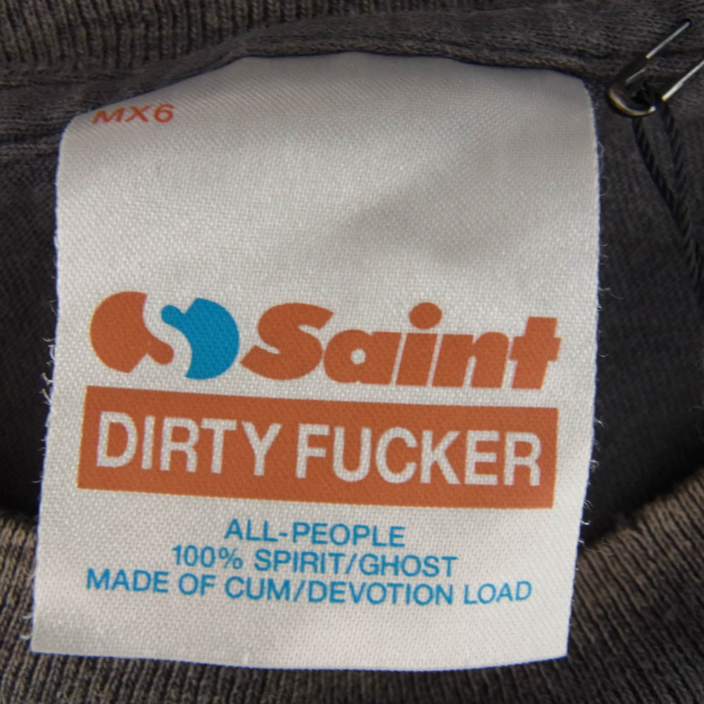 SAINT MICHAEL セントマイケル SM-HR8-0000-C53 The Dark Knight JOKER BTM_SS TEE ダークナイト ジョーカー 半袖 Tシャツ Lサイズ ブラウン系 L【新古品】【未使用】【中古】