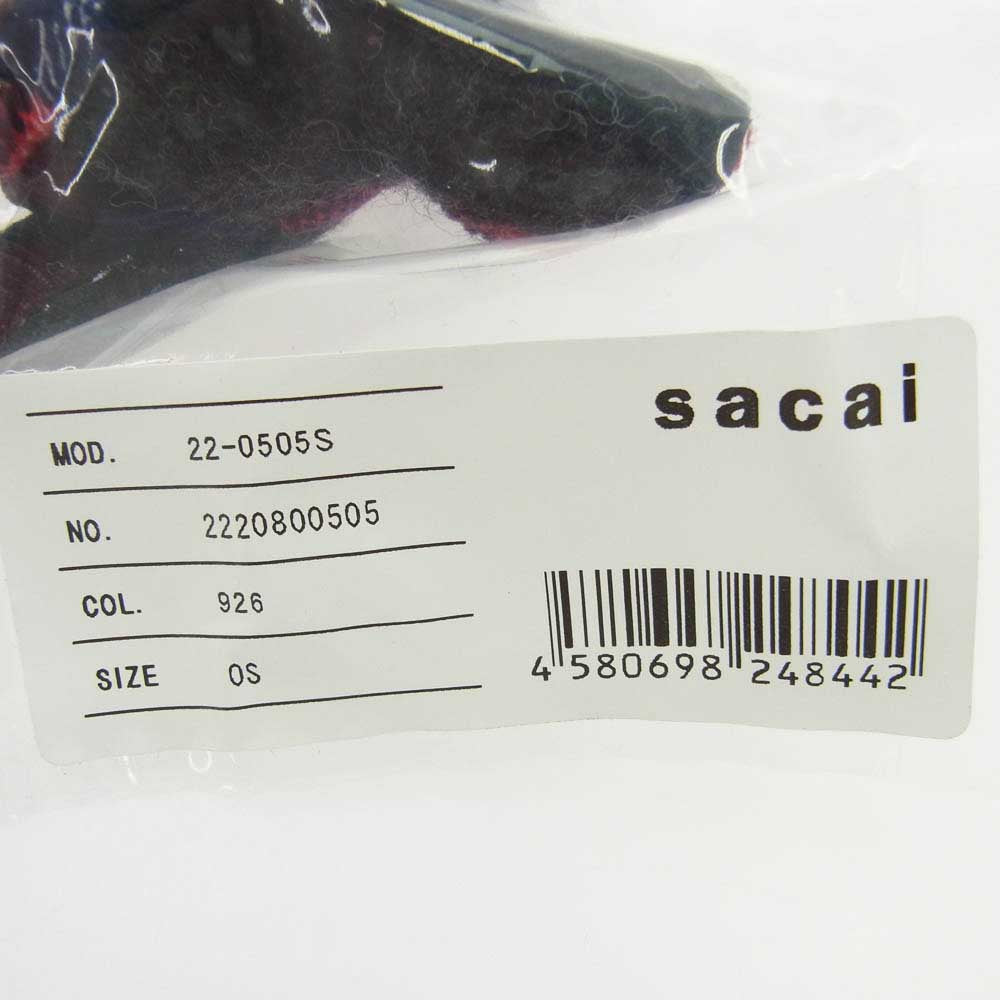 Sacai サカイ 22-0505S ホリデーコレクション ベア キーホルダー キーチャーム マルチカラー系【新古品】【未使用】【中古】