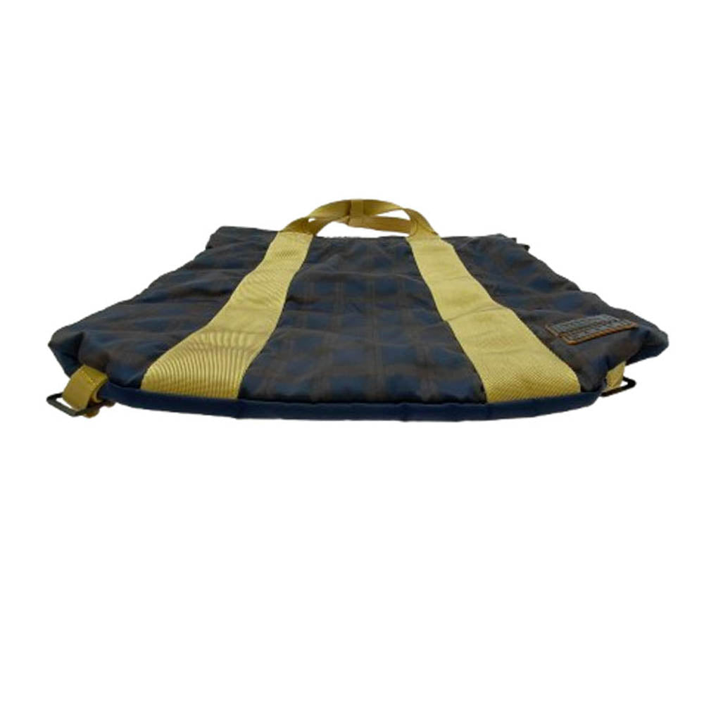 美品 マルニポーター バックパック ナイロン ネイビーチェック 楽天