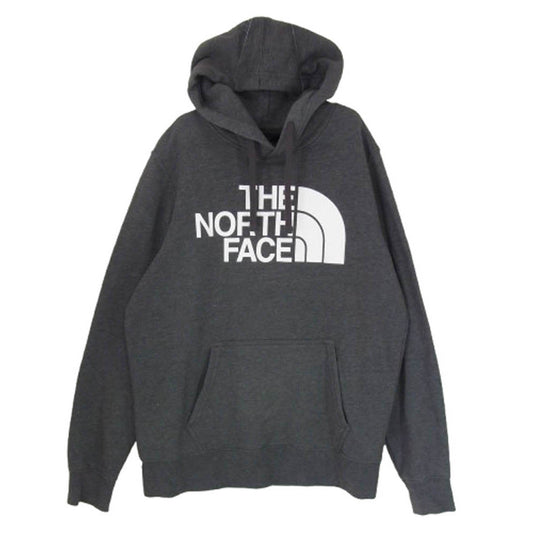 THE NORTH FACE ノースフェイス 721435 ロゴプリント プルオーバーパーカー グレー系 M【中古】