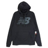 NEW BALANCE ニューバランス MT23021 ロゴプリント フリース プルオーバーパーカー ブラック系 M【新古品】【未使用】【中古】