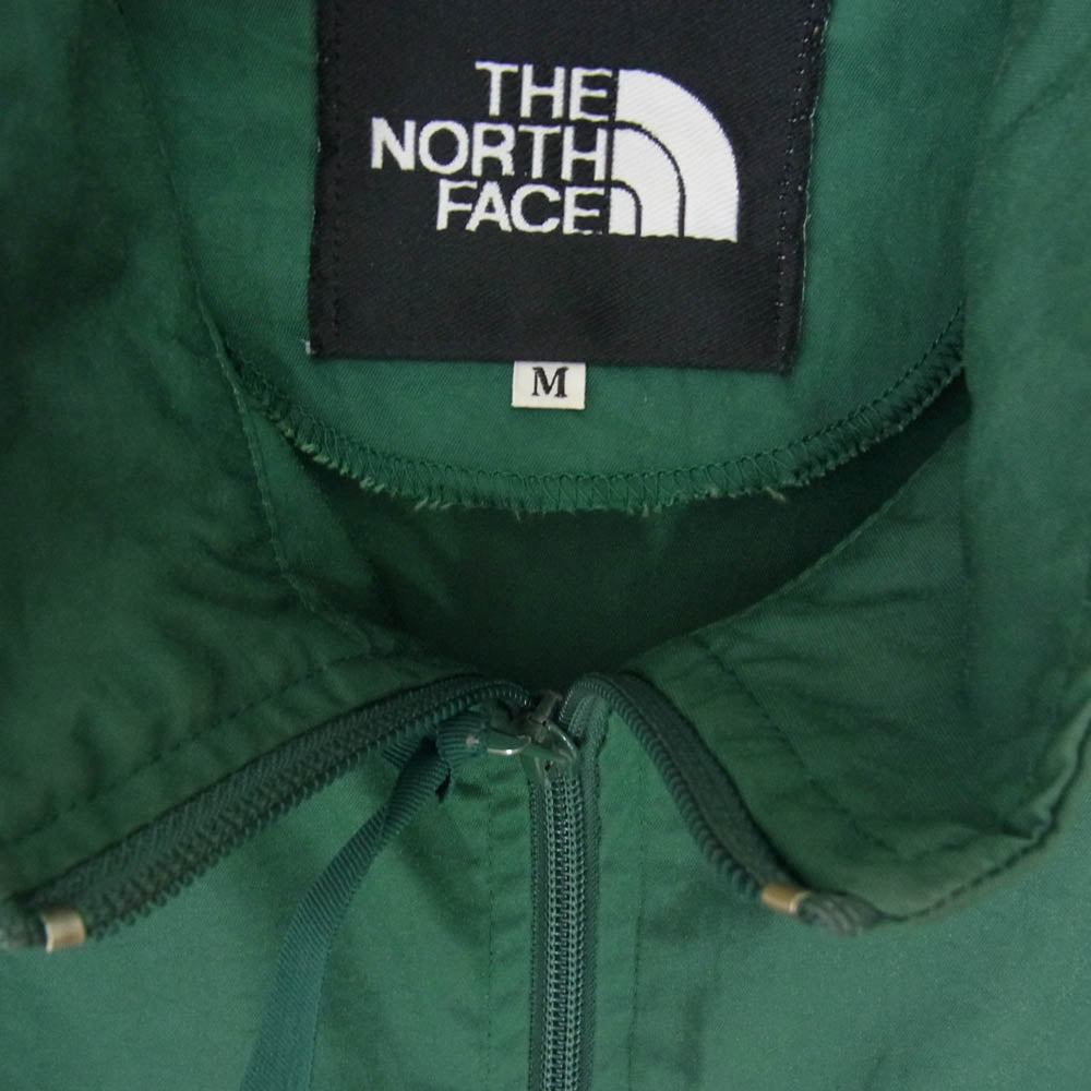THE NORTH FACE ノースフェイス NP-2226 バックロゴプリント ナイロン ジップアップ ジャケット グリーン系 M【中古】