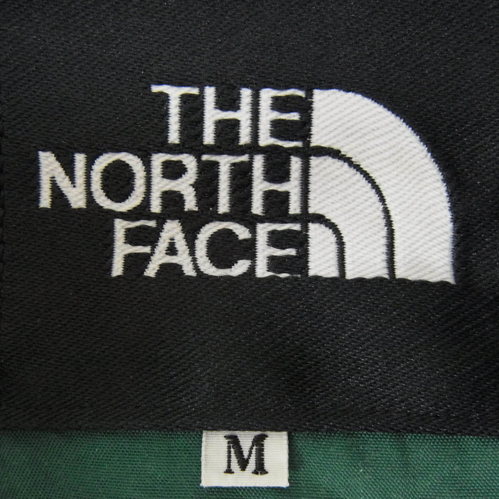 THE NORTH FACE ノースフェイス NP-2226 バックロゴプリント ナイロン ジップアップ ジャケット グリーン系 M【中古】