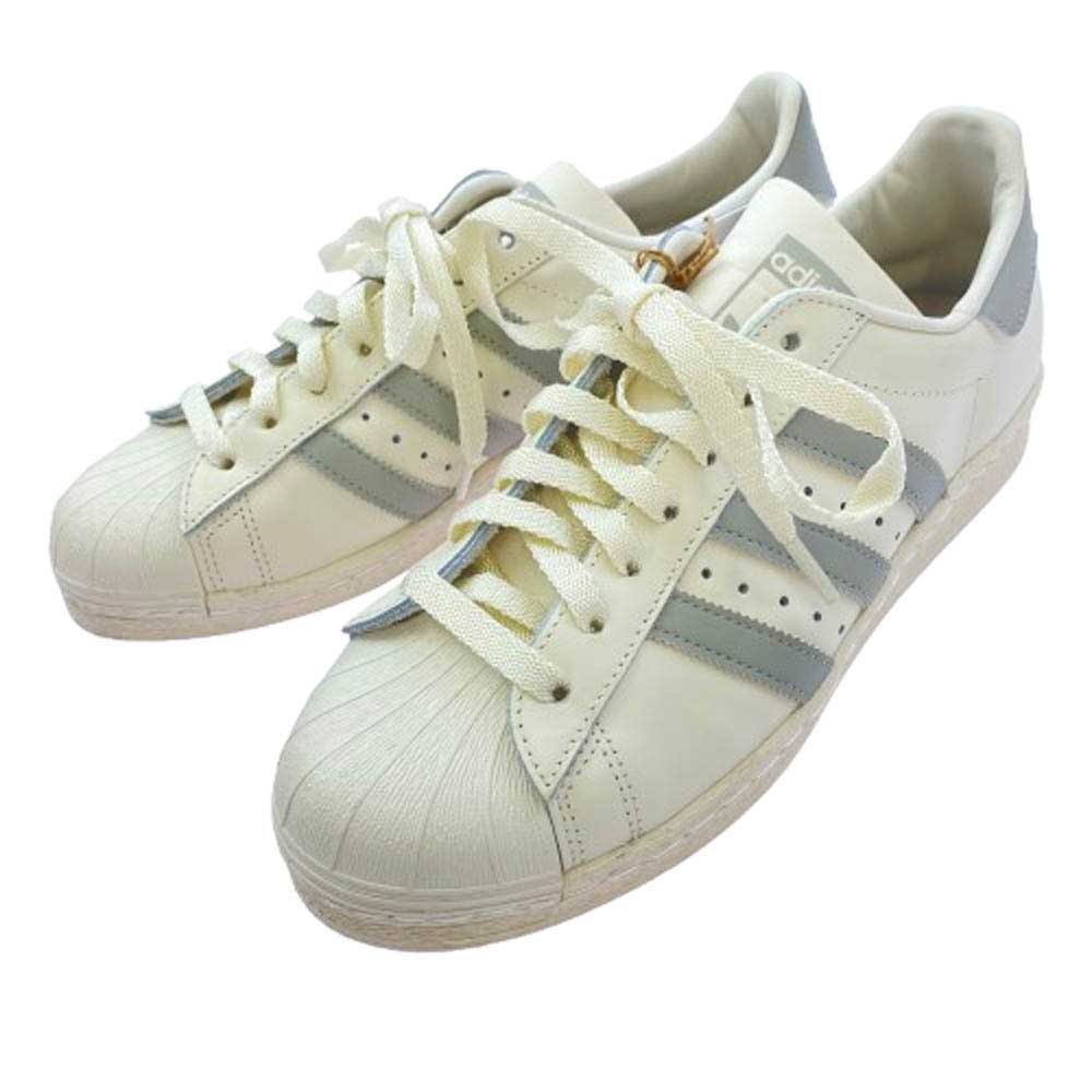 adidas アディダス GZ4837 Superstar 82 Cloud White METAL Grey スーパースター 82 スニーカー ホワイト系 グレー系 26.5cm【新古品】【未使用】【中古】