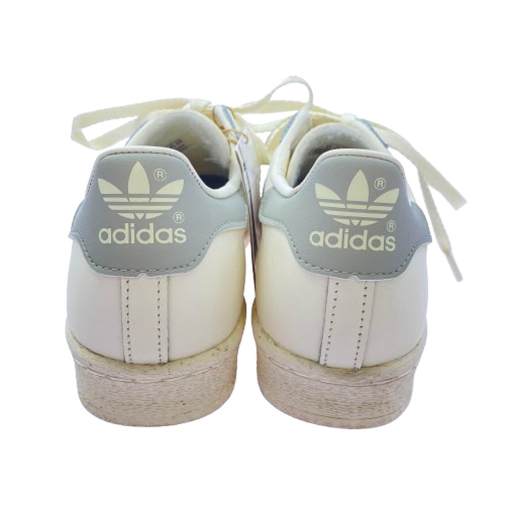 adidas アディダス GZ4837 Superstar 82 Cloud White METAL Grey スーパースター 82 スニーカー ホワイト系 グレー系 26.5cm【新古品】【未使用】【中古】