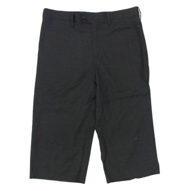 UNDERCOVER アンダーカバー C4533 ウールトロ カットオフ クロップドパンツ ダークグレー系 2【中古】
