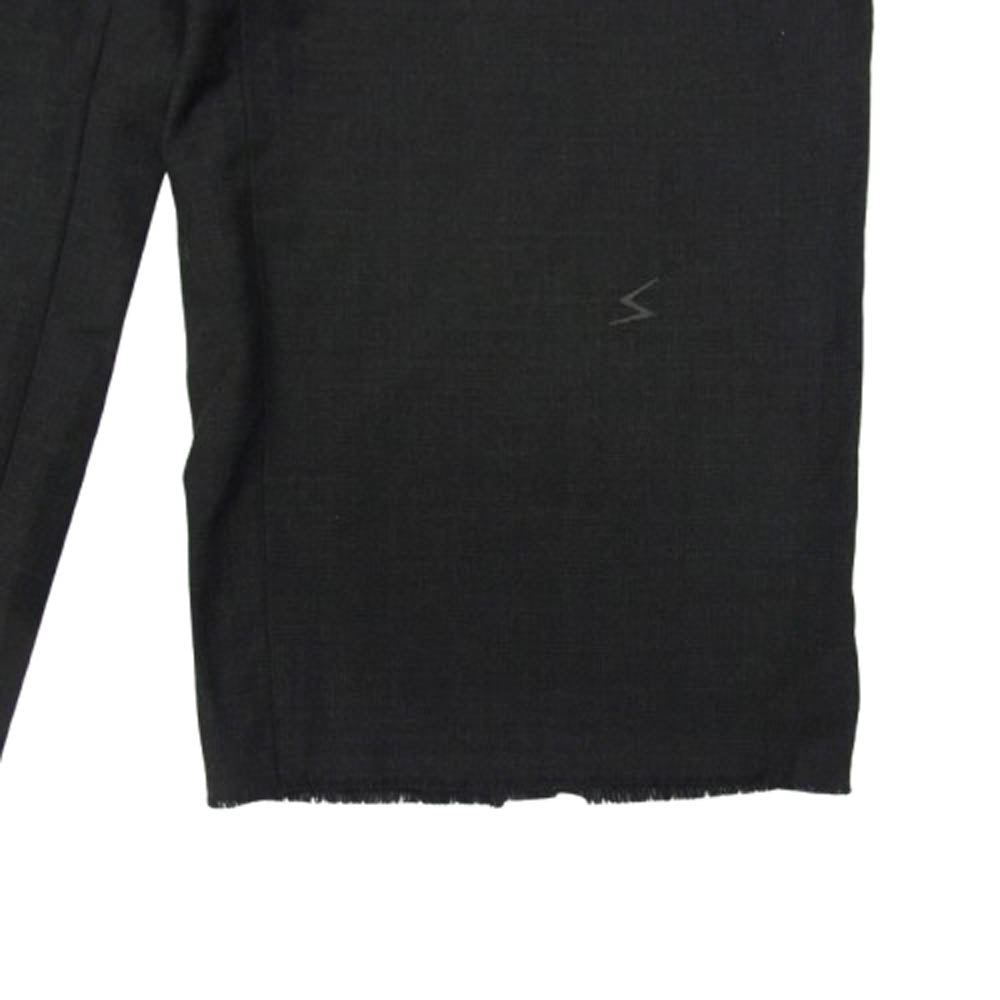 UNDERCOVER アンダーカバー C4533 ウールトロ カットオフ クロップドパンツ ダークグレー系 2【中古】