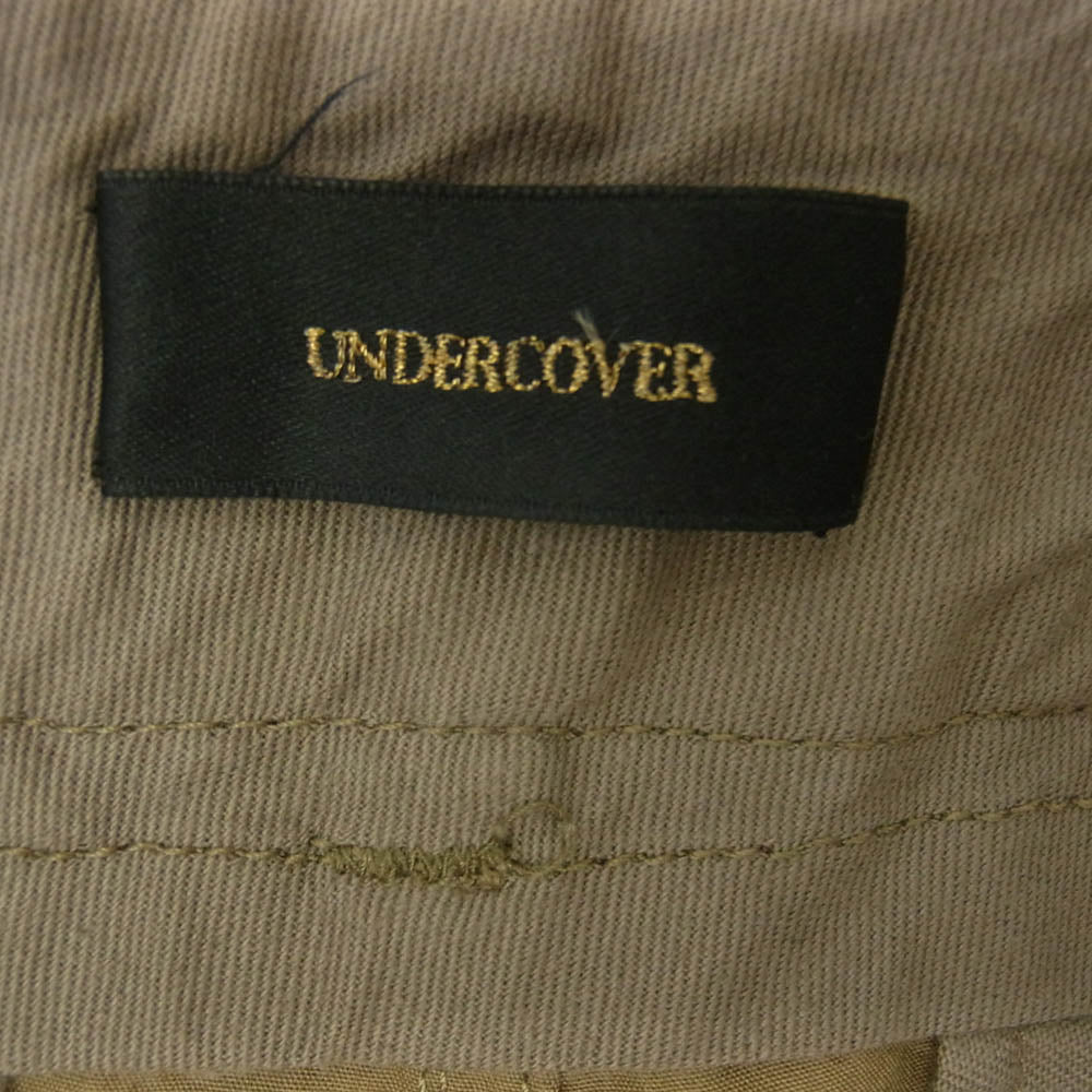UNDERCOVER アンダーカバー 17SS UCS4501-2 裾裏ストライプ ストレート パンツ ブラウン系 2【中古】