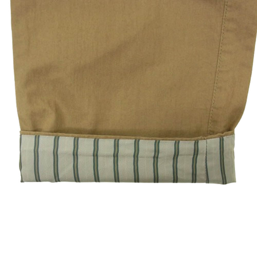 UNDERCOVER アンダーカバー 17SS UCS4501-2 裾裏ストライプ ストレート パンツ ブラウン系 2【中古】