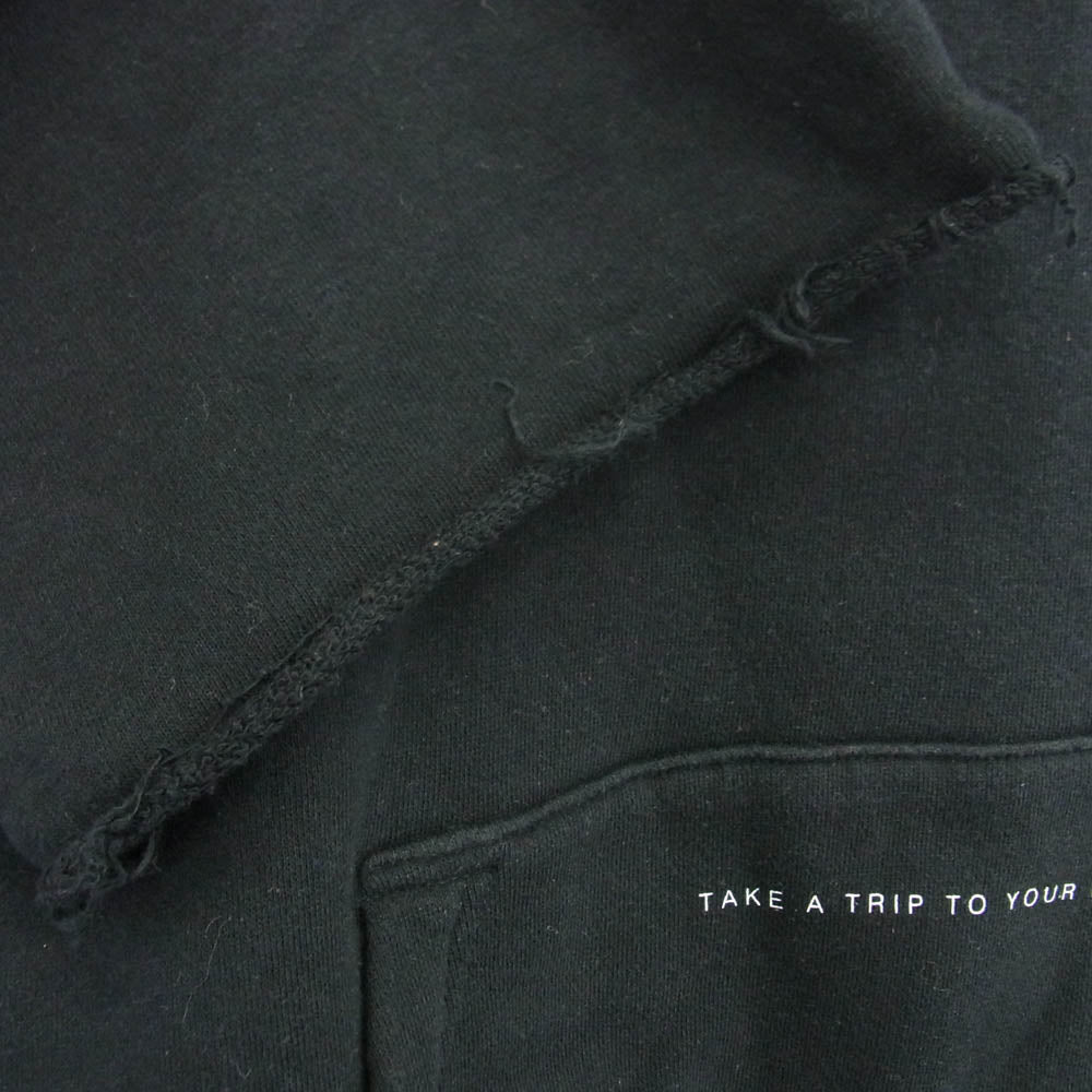 UNDERCOVER アンダーカバー UCU4812-1 TAKE A TRIP 半袖 プルオーバー フーディ ブラック系 3【中古】