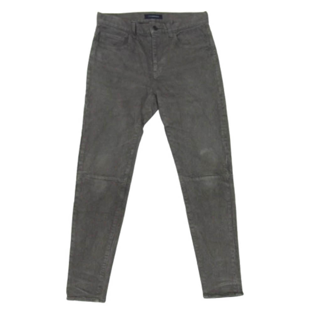 UNDERCOVER アンダーカバー 19AW JUX4504-2 JohnUNDERCOVER ヒップパッチ切替 ストレッチ カツラギ スリム パンツ グレー系【中古】