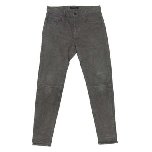 UNDERCOVER アンダーカバー 19AW JUX4504-2 JohnUNDERCOVER ヒップパッチ切替 ストレッチ カツラギ スリム パンツ グレー系【中古】