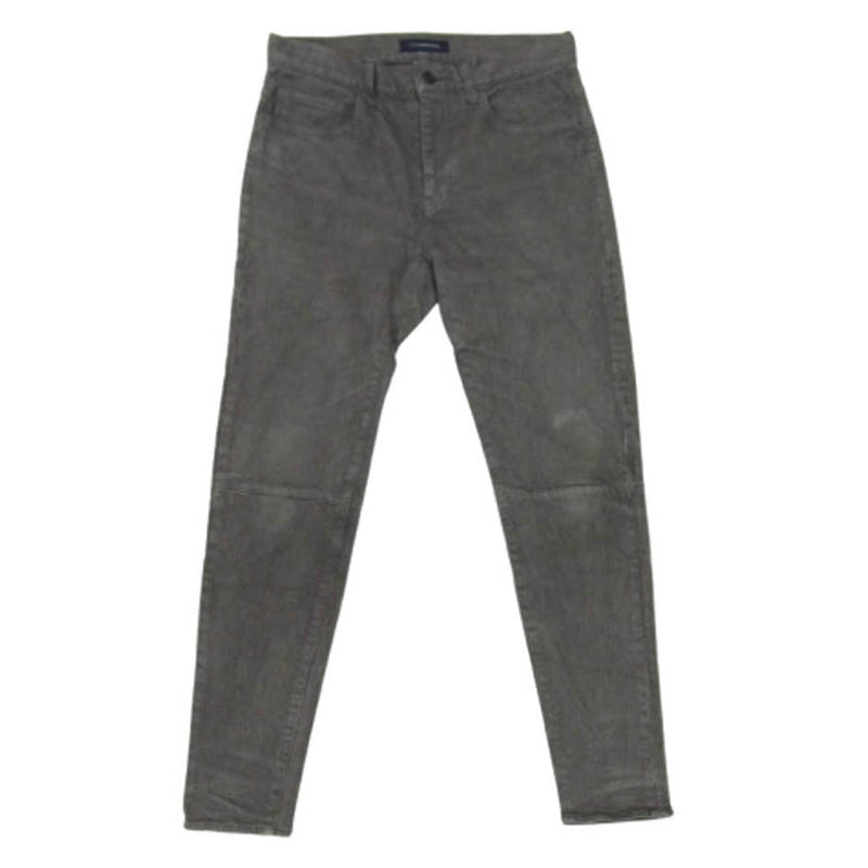 UNDERCOVER アンダーカバー 19AW JUX4504-2 JohnUNDERCOVER ヒップパッチ切替 ストレッチ カツラギ スリム パンツ グレー系【中古】