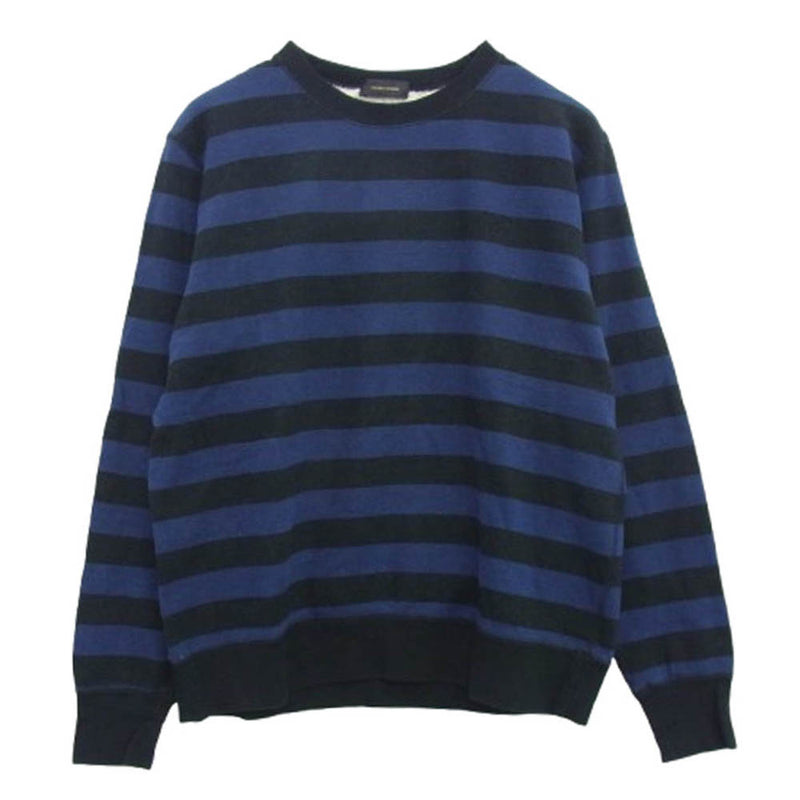 UNDERCOVER アンダーカバー 14AW N4801 ボーダー クルーネック スウェット ネイビー系 2【中古】