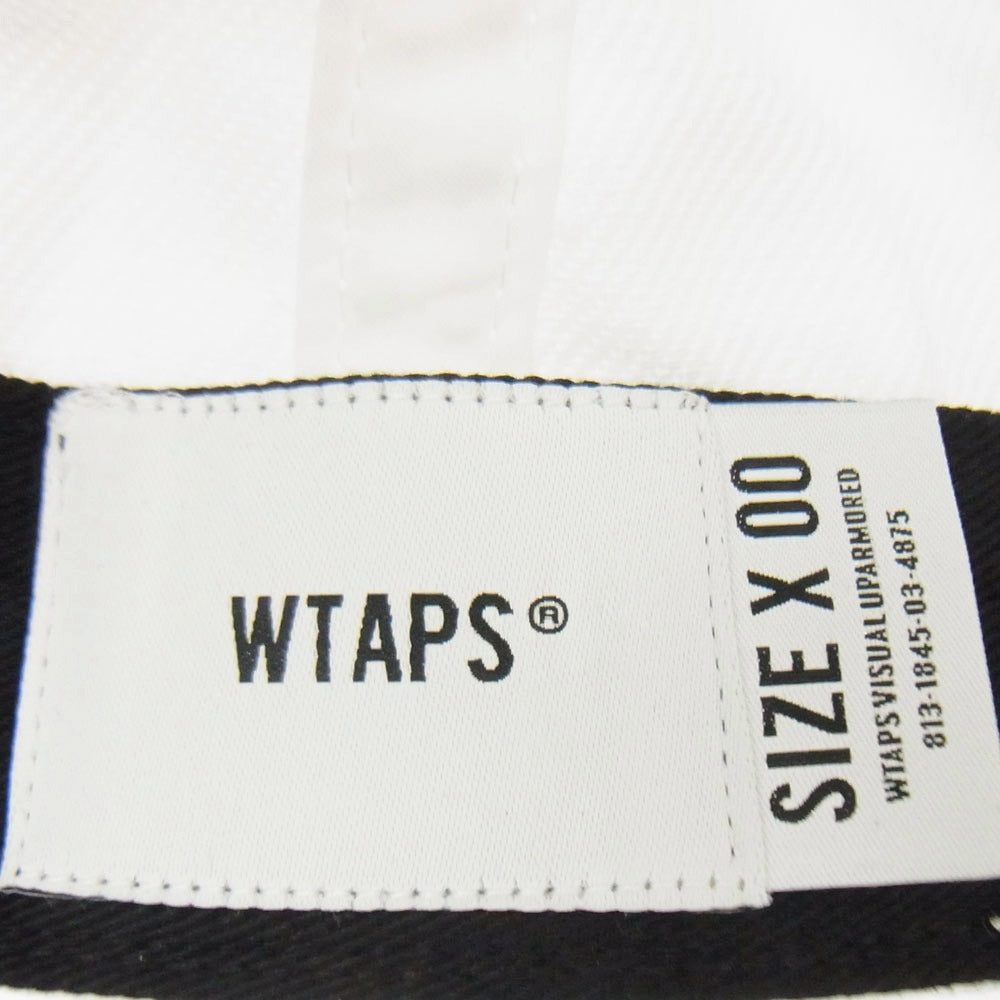 WTAPS ダブルタップス 21AW 212HCDT-HT07 EX.43 T-6H 03 / CAP / COTTON. TWILL CAP ロゴ刺繍 コットン ツイル キャップ ホワイト系 00【新古品】【未使用】【中古】