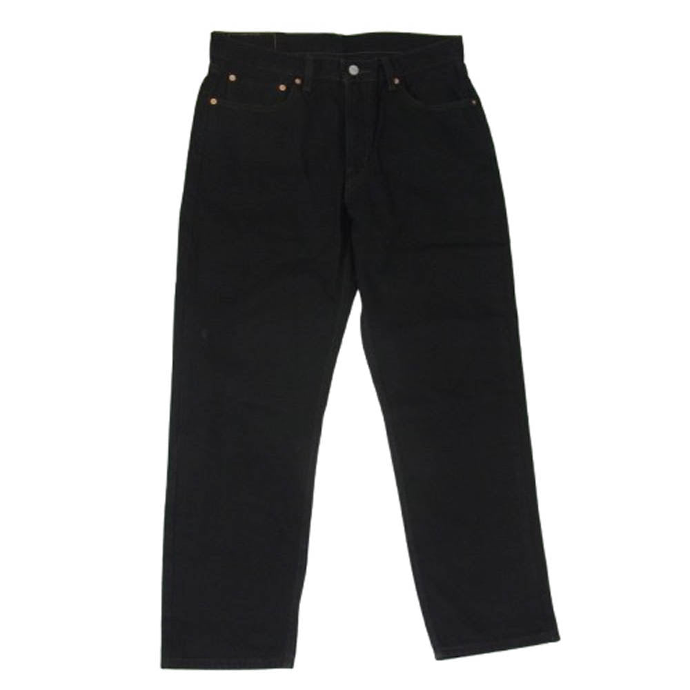 Levi's リーバイス 550 ジッパーフライ テーパード ブラック デニムパンツ ブラック系 33【中古】