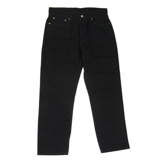 Levi's リーバイス 550 ジッパーフライ テーパード ブラック デニムパンツ ブラック系 33【中古】