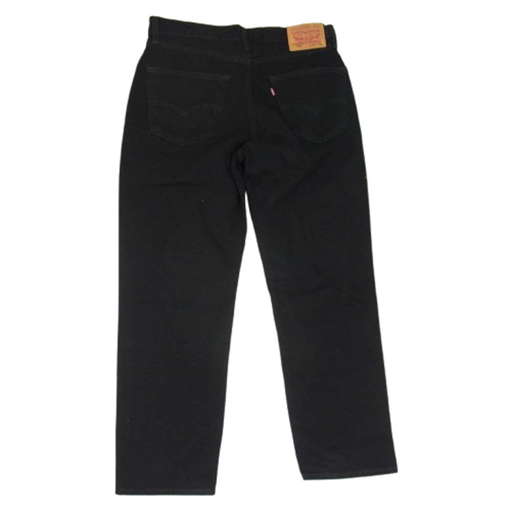 Levi's リーバイス 550 ジッパーフライ テーパード ブラック デニムパンツ ブラック系 33【中古】