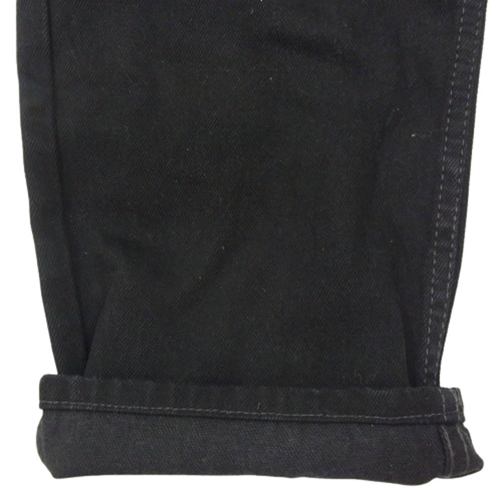 Levi's リーバイス 550 ジッパーフライ テーパード ブラック デニムパンツ ブラック系 33【中古】