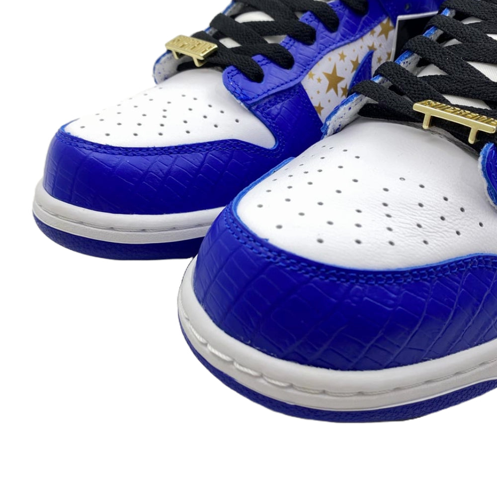 Supreme シュプリーム DH3228-100 × Nike SB ナイキSB Dunk Low OG QS Gold Stars White Hyper Blueダンク ロー ゴールドスターズ ホワイト ハイパー ブルー ローカットスニーカー ブルー系 27cm【新古品】【未使用】【中古】