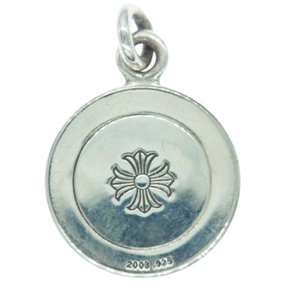 CHROME HEARTS クロムハーツ（原本無） 2025年銀座店購入時レシート原本付属 CHRM ANGL MDL エンジェルメダル V2 チャーム ペンダントトップ シルバー系【中古】