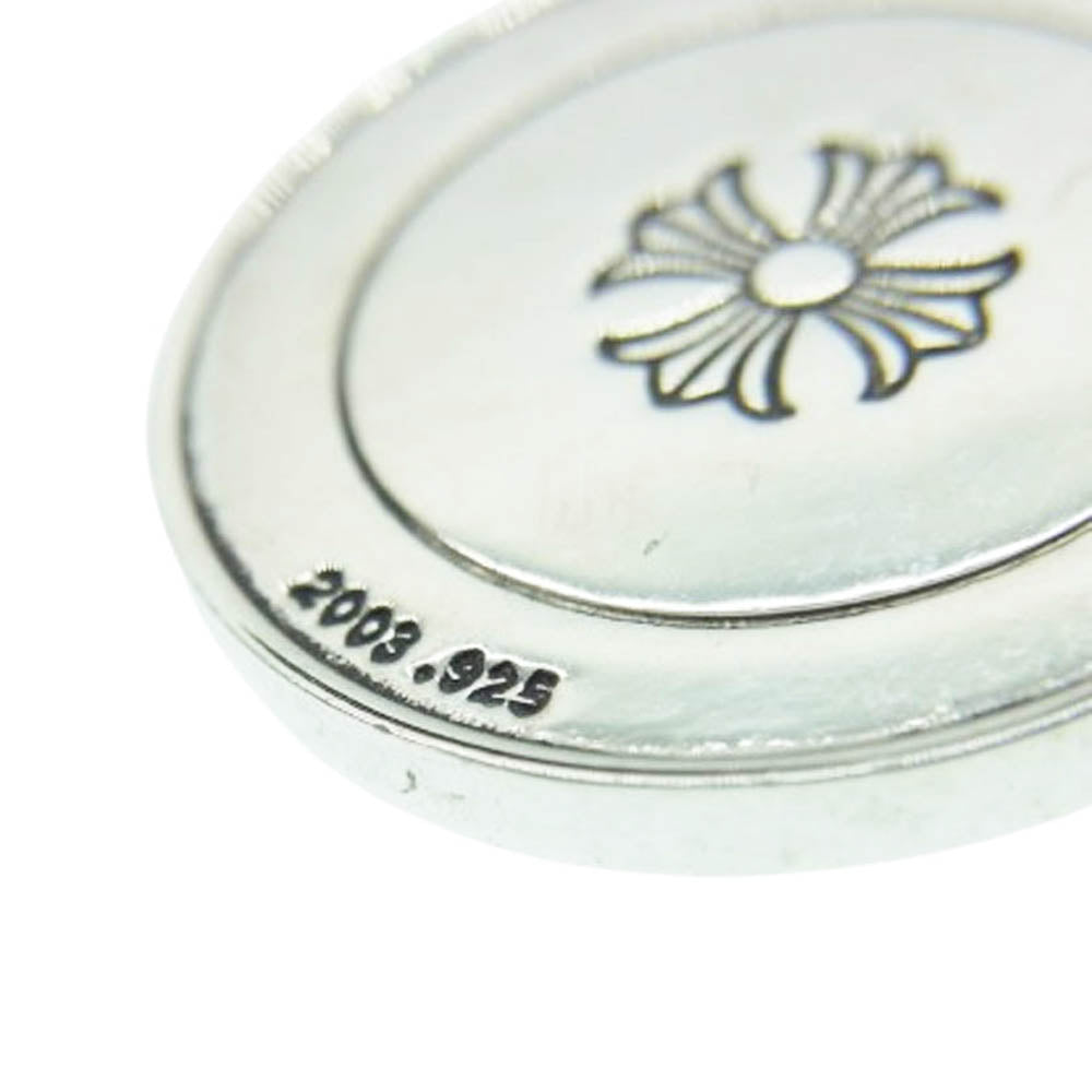 CHROME HEARTS クロムハーツ（原本無） 2025年銀座店購入時レシート原本付属 CHRM ANGL MDL エンジェルメダル V2 チャーム ペンダントトップ シルバー系【中古】