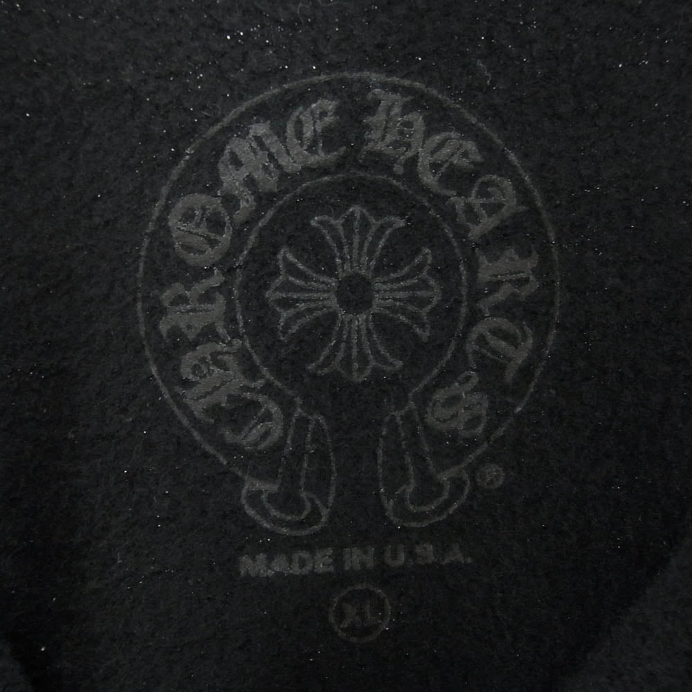 CHROME HEARTS クロムハーツ（原本無） 2025年グランフロント大阪店購入時レシート原本付属 SWTSHRT HD ZIP 大阪限定 ダガージップ ホースシュープリント フルジップ パーカー フーディー ブラック系 XL【中古】