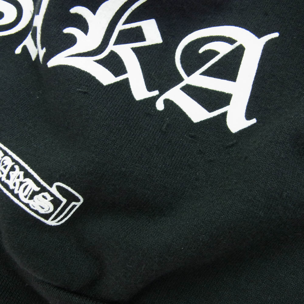 CHROME HEARTS クロムハーツ（原本無） 2025年グランフロント大阪店購入時レシート原本付属 SWTSHRT HD ZIP 大阪限定 ダガージップ ホースシュープリント フルジップ パーカー フーディー ブラック系 XL【中古】