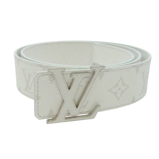 LOUIS VUITTON ルイ・ヴィトン M0158 モノグラム サンチュール LV アイコニック レザー ベルト ホワイト ホワイト系 36【新古品】【未使用】【中古】