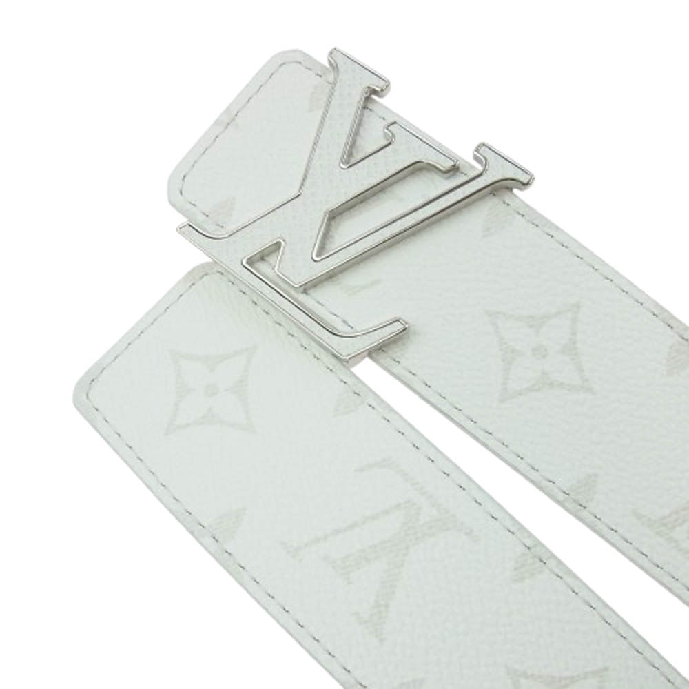 LOUIS VUITTON ルイ・ヴィトン M0158 モノグラム サンチュール LV アイコニック レザー ベルト ホワイト ホワイト系 36【新古品】【未使用】【中古】