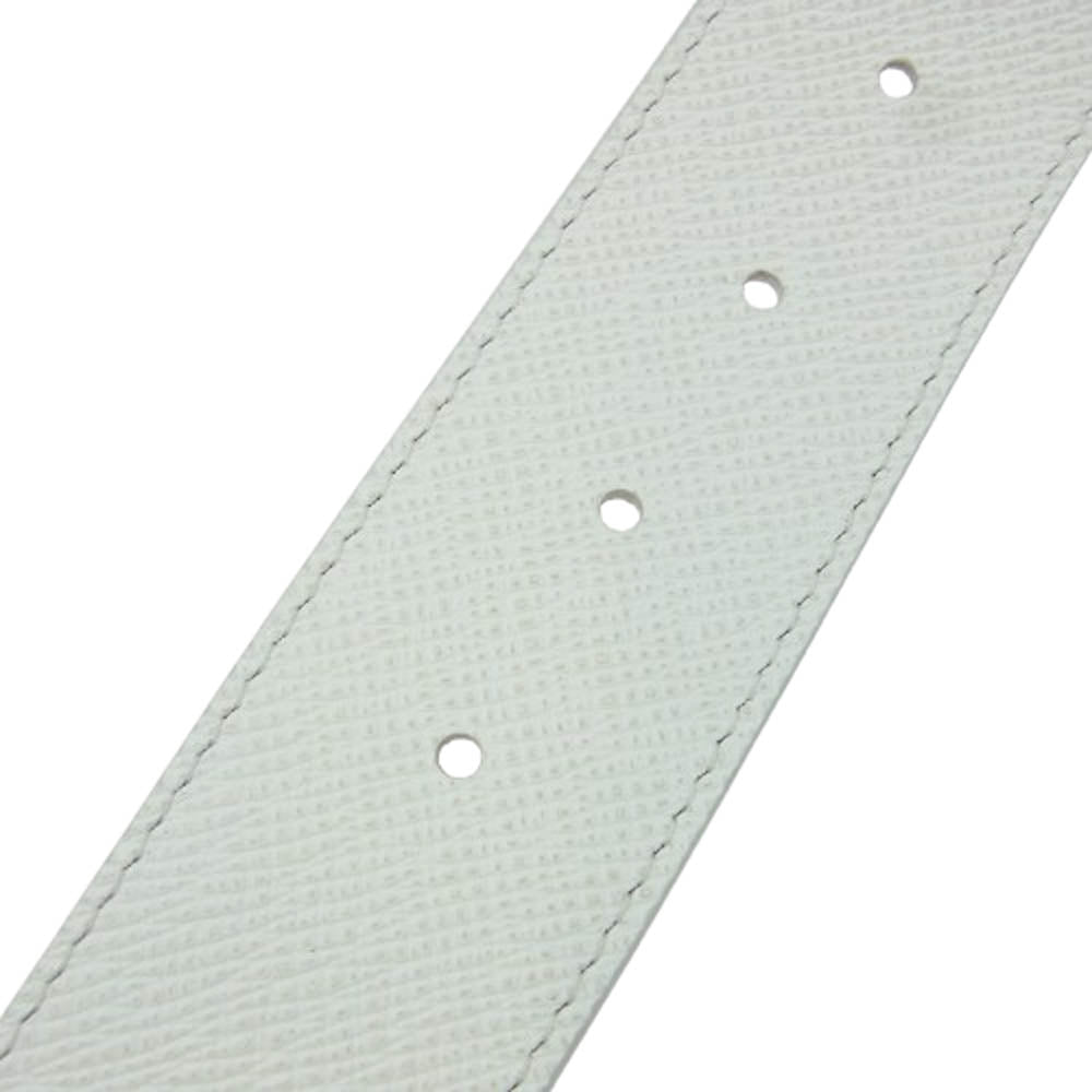 LOUIS VUITTON ルイ・ヴィトン M0158 モノグラム サンチュール LV アイコニック レザー ベルト ホワイト ホワイト系 36【新古品】【未使用】【中古】