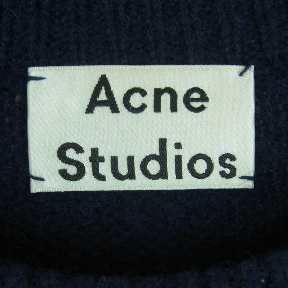 ACNE STUDIOS アクネストゥディオズ KAI PAW17 ウール ニット セーター 中国製 ネイビー系 M【中古】