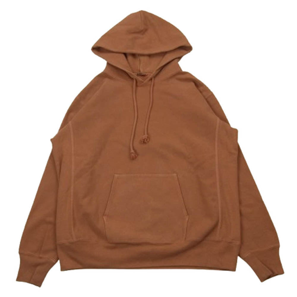 AURALEE オーラリー 17AW A7AP025M Super Milled Hoodie プルオーバー スウェット パーカー オレンジ系 4【中古】