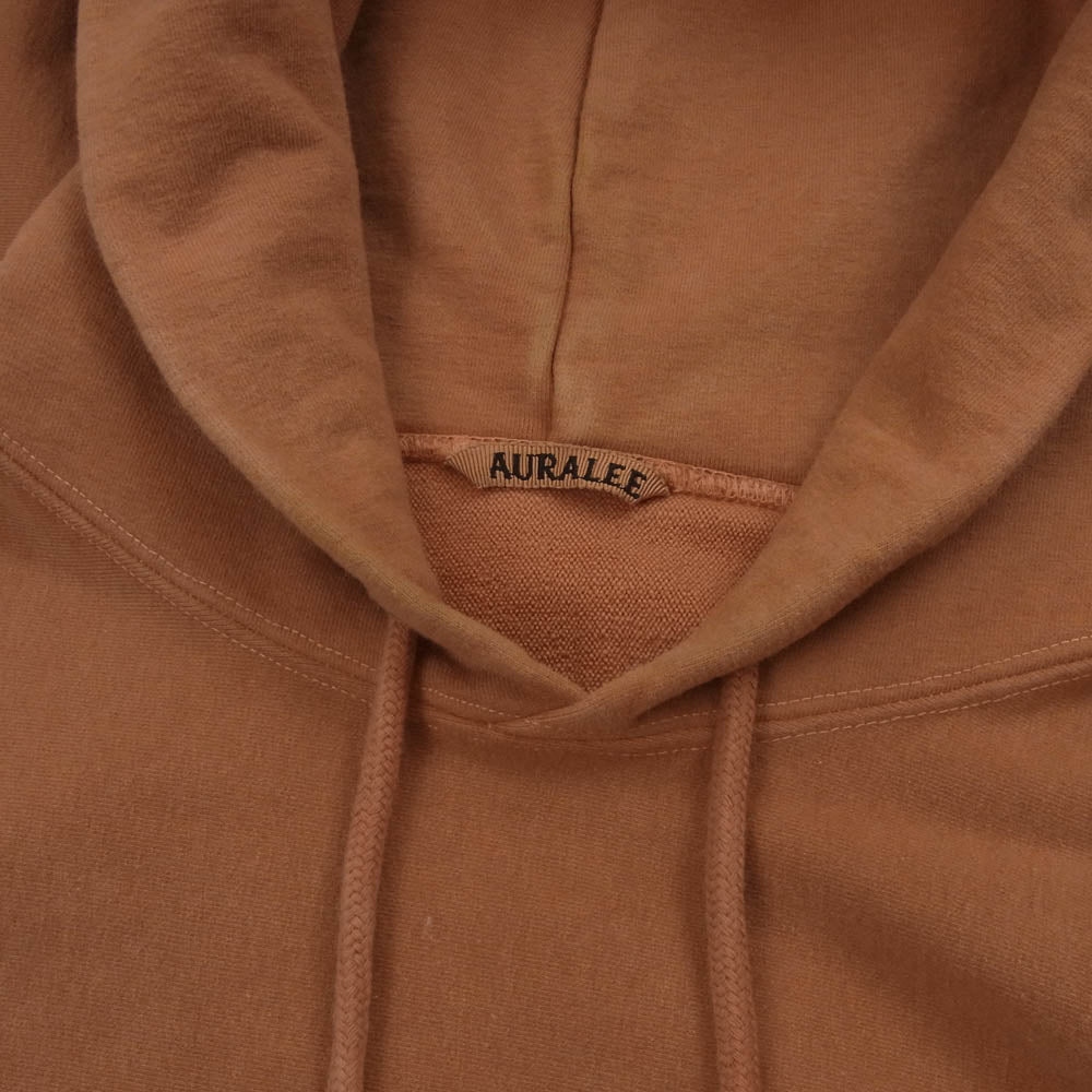 AURALEE オーラリー 17AW A7AP025M Super Milled Hoodie プルオーバー スウェット パーカー オレンジ系 4【中古】