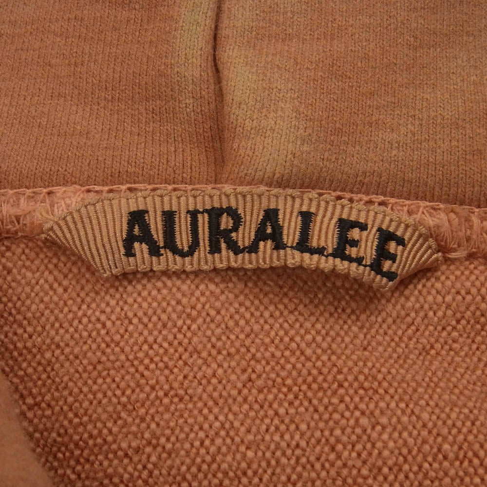 AURALEE オーラリー 17AW A7AP025M Super Milled Hoodie プルオーバー スウェット パーカー オレンジ系 4【中古】